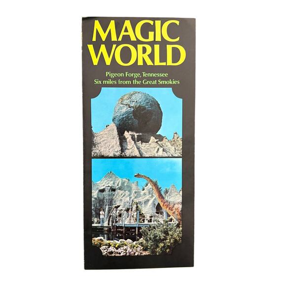 None and/or Unknown Other - 1970's Magic World Pigeon Forge Tennessee Vintage Travel Brochure with Park Map